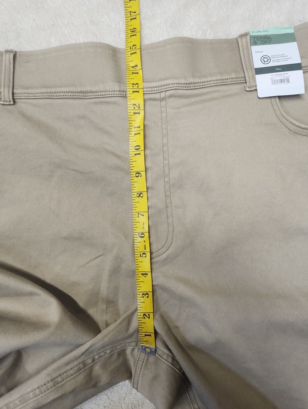 NWT Terra & Sky Women's Pull-On High-Rise Skinny Jeggings Plus Size 4X Brown - Picture 9 of 11